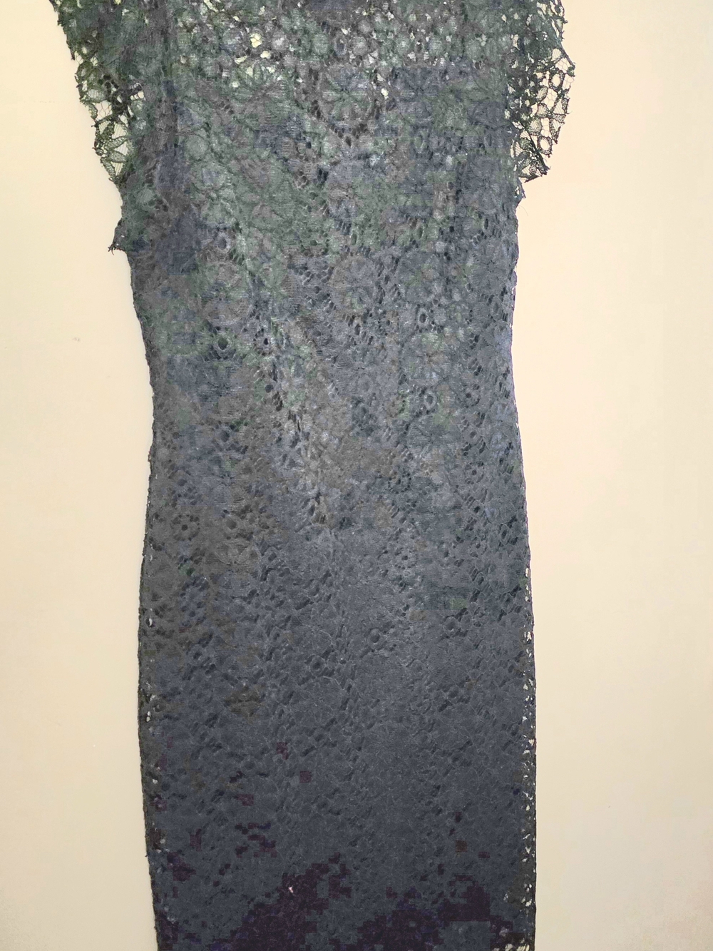 Enfocus Studio Black Floral Lace Midi Dress